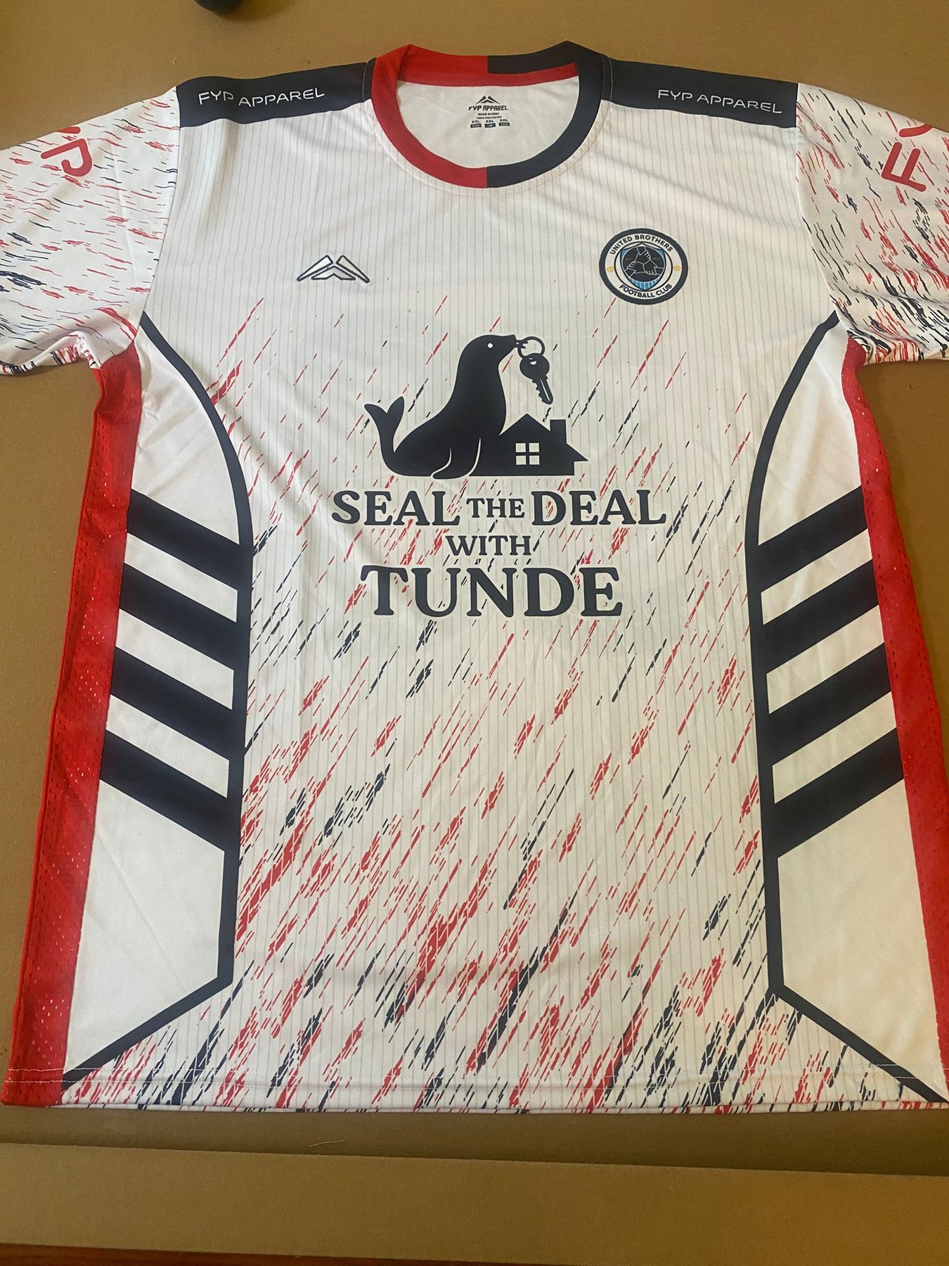 Sponsored community football jersey
